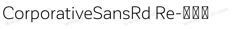 CorporativeSansRd Re字体转换